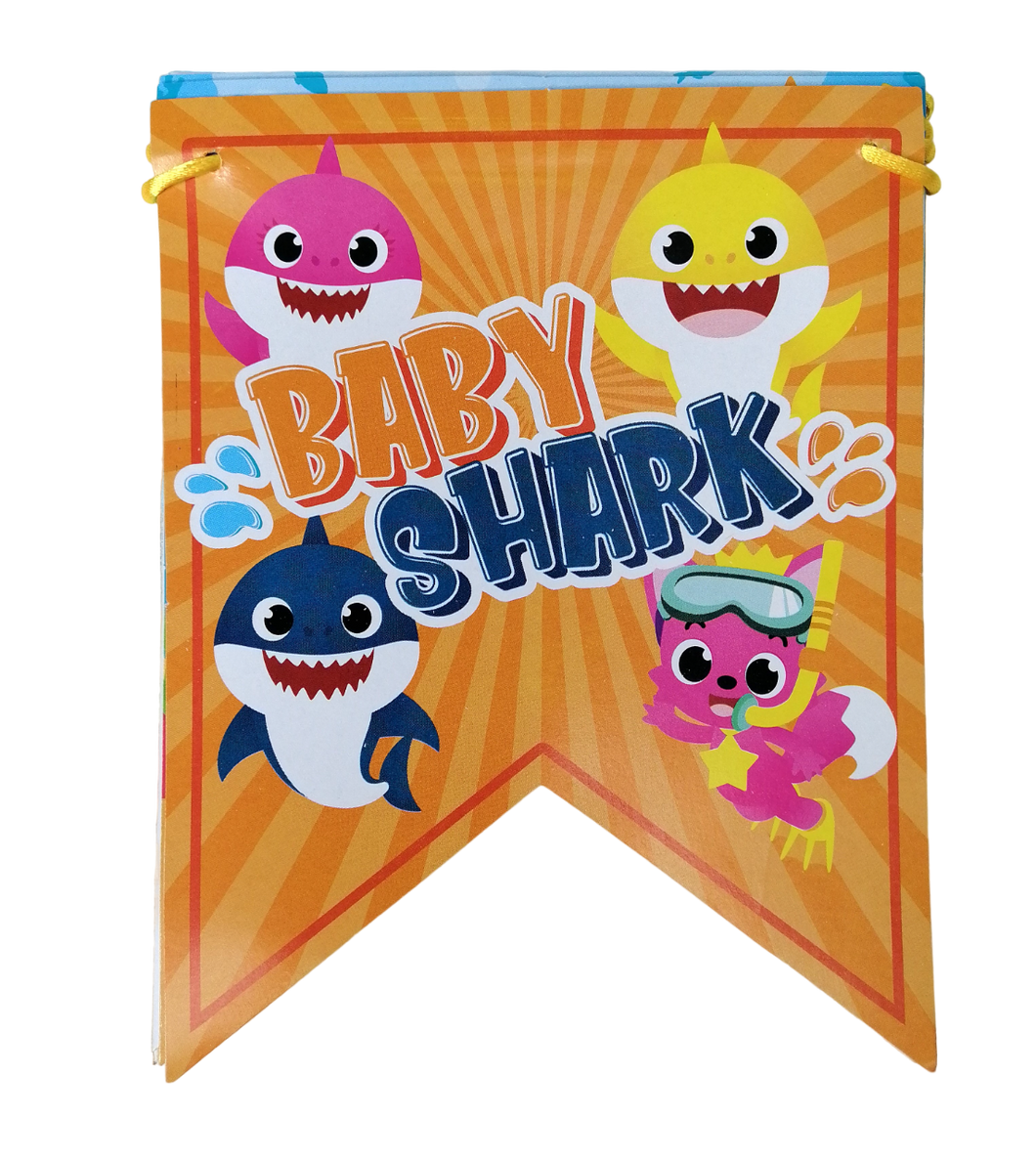 BABY SHARK BANDERINES - 1.5 MTS - 1 UNID.