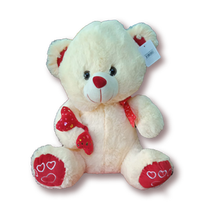 PELUCHE OSO CON CORAZONCITOS - 40 CM - 1 UNID.