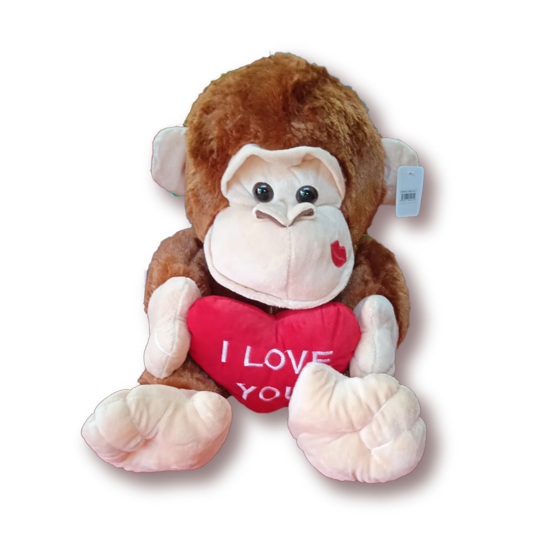 PELUCHE GORILLA - 40 CM - 1 UNID.