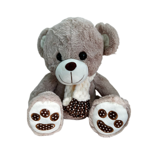 PELUCHE OSO CON BUFANDA - 35 CM - 1 UNID.