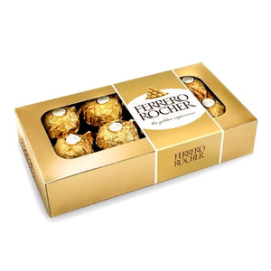 CHOCOLATE FERRERO ROCHER - 8 PIEZAS - 100 GRAMOS