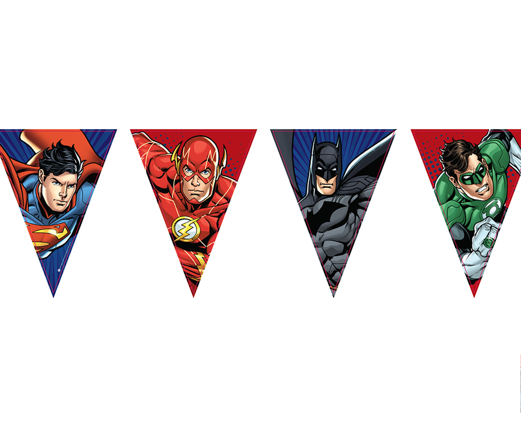 JUSTICE LEAGUE BANDERINES