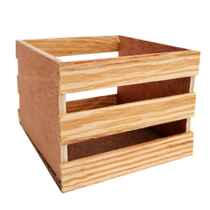 CAJA DECORATIVA DE MADERA 11X11X8 CM - 1 UNID.